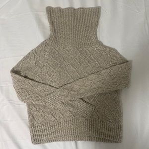 tan knit turtleneck sweater|forever 21